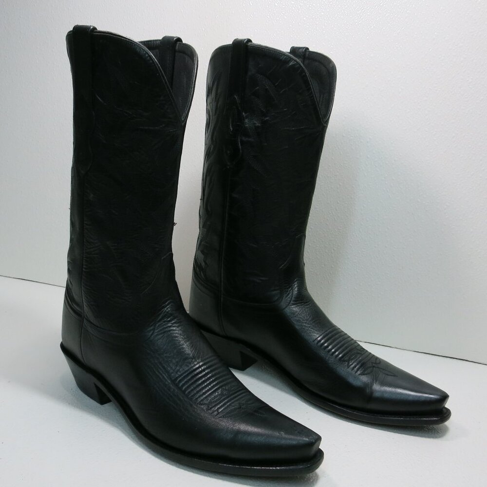 Old West Western Cowboy Kicker Men's Boots Botas de Vaquero Footwear Sz 11 D - Picture 2 of 8